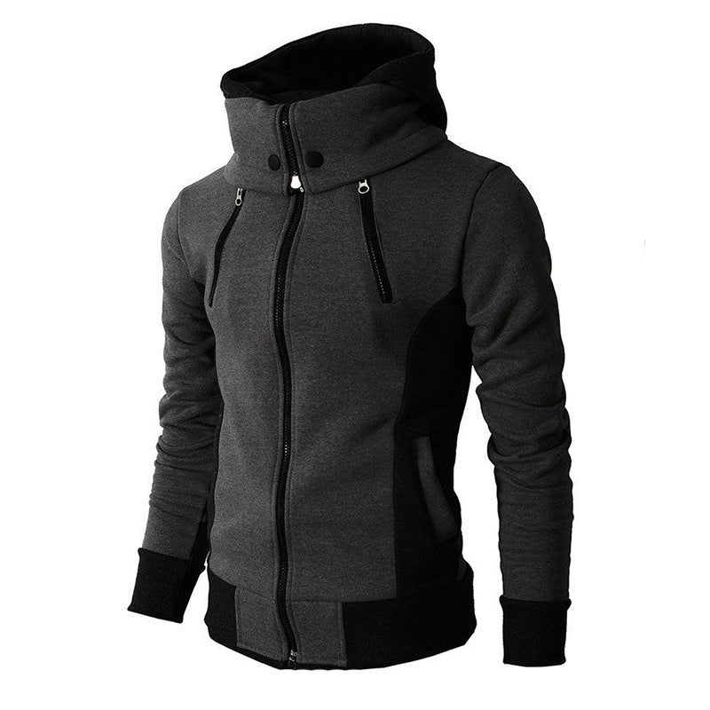 Hommes nouveau souhait commerce extérieur fermeture éclair pull à capuche veste décontractée automne et hiver Sports de plein air deux pièces faux hommes veste