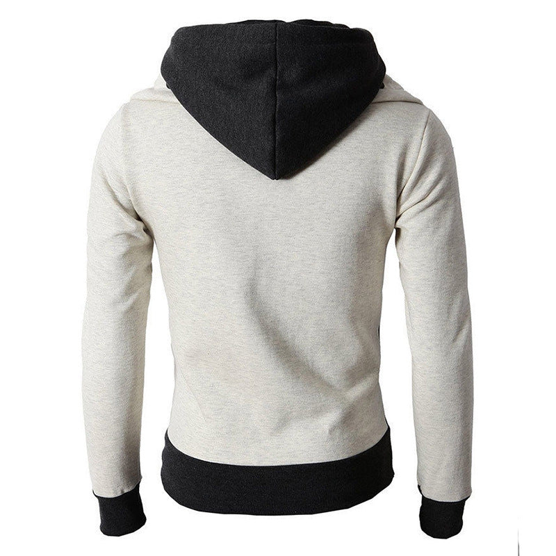 Hommes nouveau souhait commerce extérieur fermeture éclair pull à capuche veste décontractée automne et hiver Sports de plein air deux pièces faux hommes veste