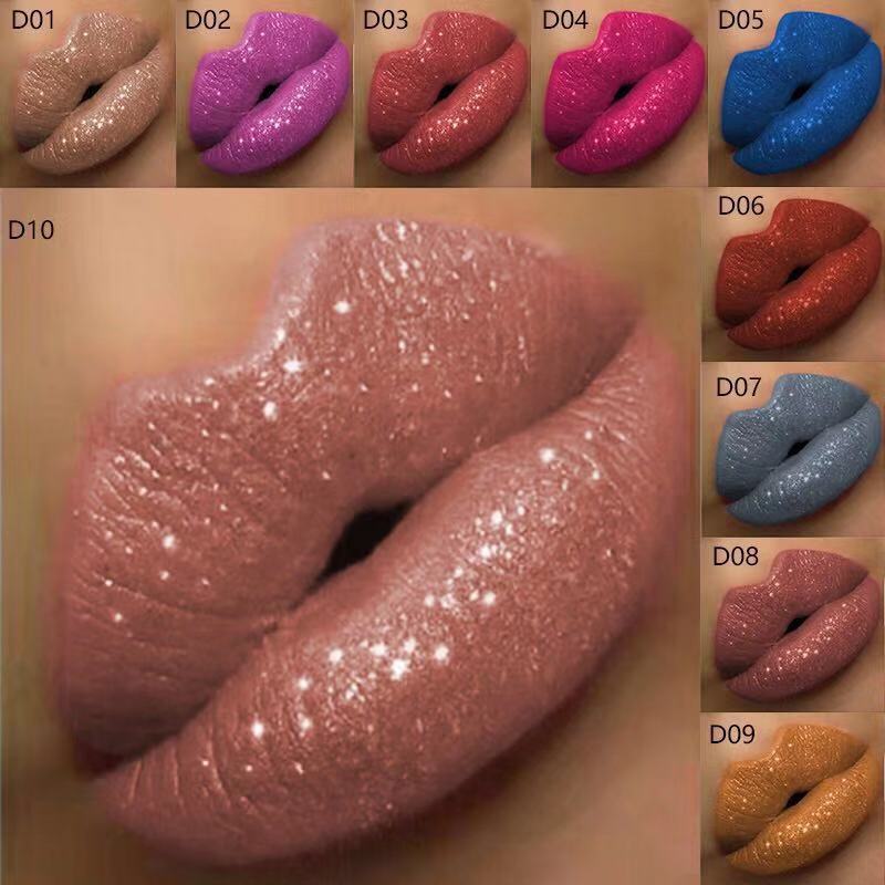 Veronni SIP Glitter Flip Matte Pearlescence Lip Bloss Cup antiadhésif Diamond Lip Bloss Wish