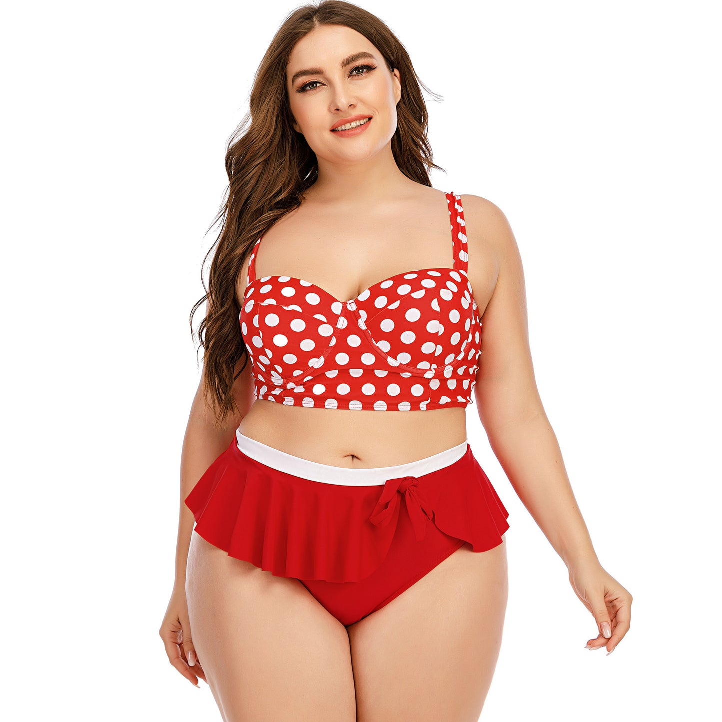 Plus size two piece swimsuit