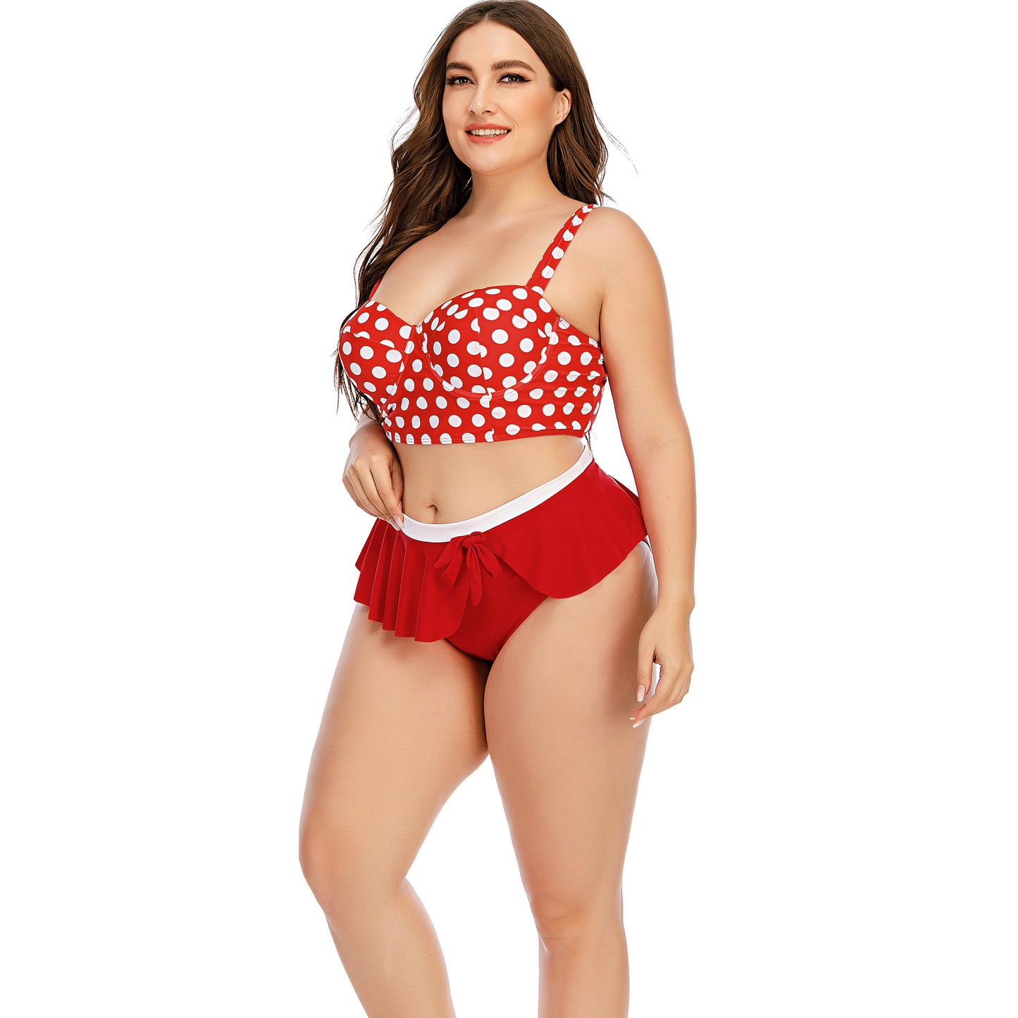 Plus size two piece swimsuit
