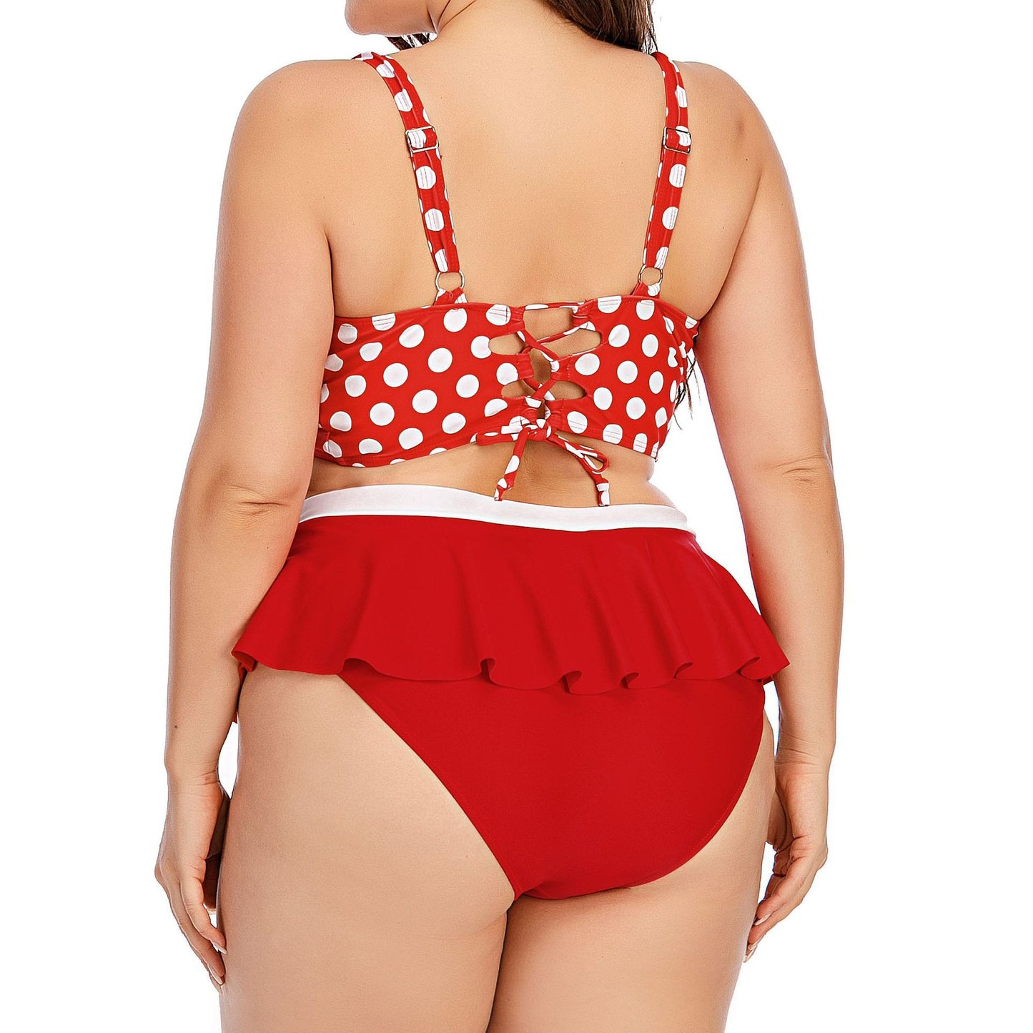 Plus size two piece swimsuit