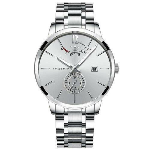 Montre à quartz en acier inoxydable pour homme Livraison 20 à 30 jours