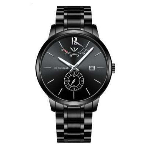 Montre à quartz en acier inoxydable pour homme Livraison 20 à 30 jours