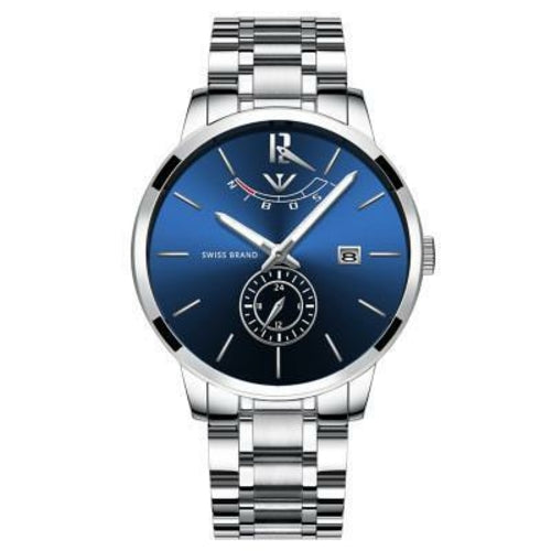 Montre à quartz en acier inoxydable pour homme Livraison 20 à 30 jours
