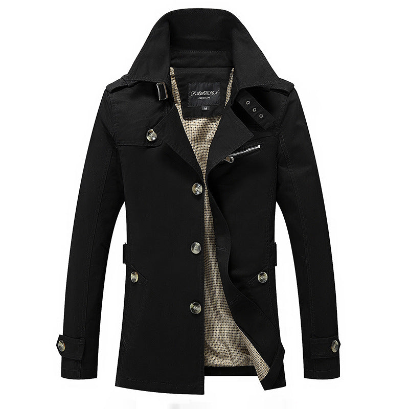 Veste coupe-vent lavable pour hommes Veste tendance en coton à la mode coréenne pour hommes