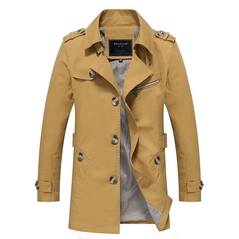 Veste coupe-vent lavable pour hommes Veste tendance en coton à la mode coréenne pour hommes