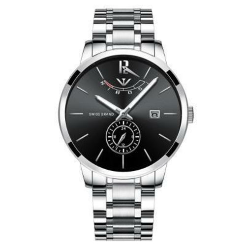 Montre à quartz en acier inoxydable pour homme Livraison 20 à 30 jours