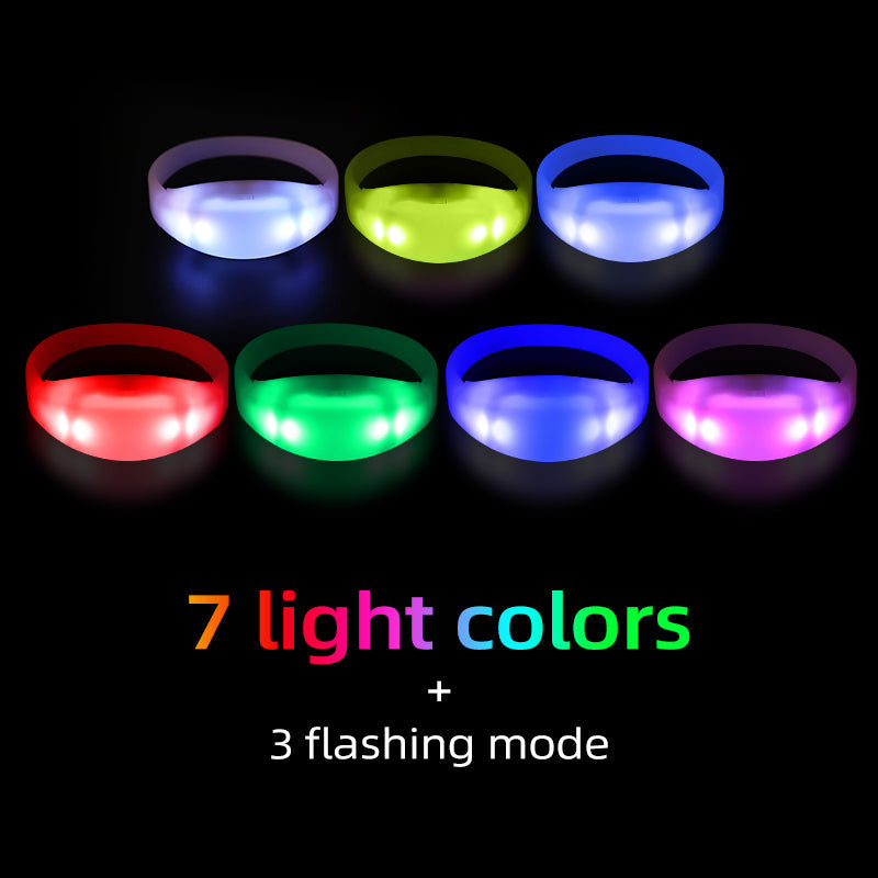 Bracelets à led en silicone Livraison 8 à 14 jours