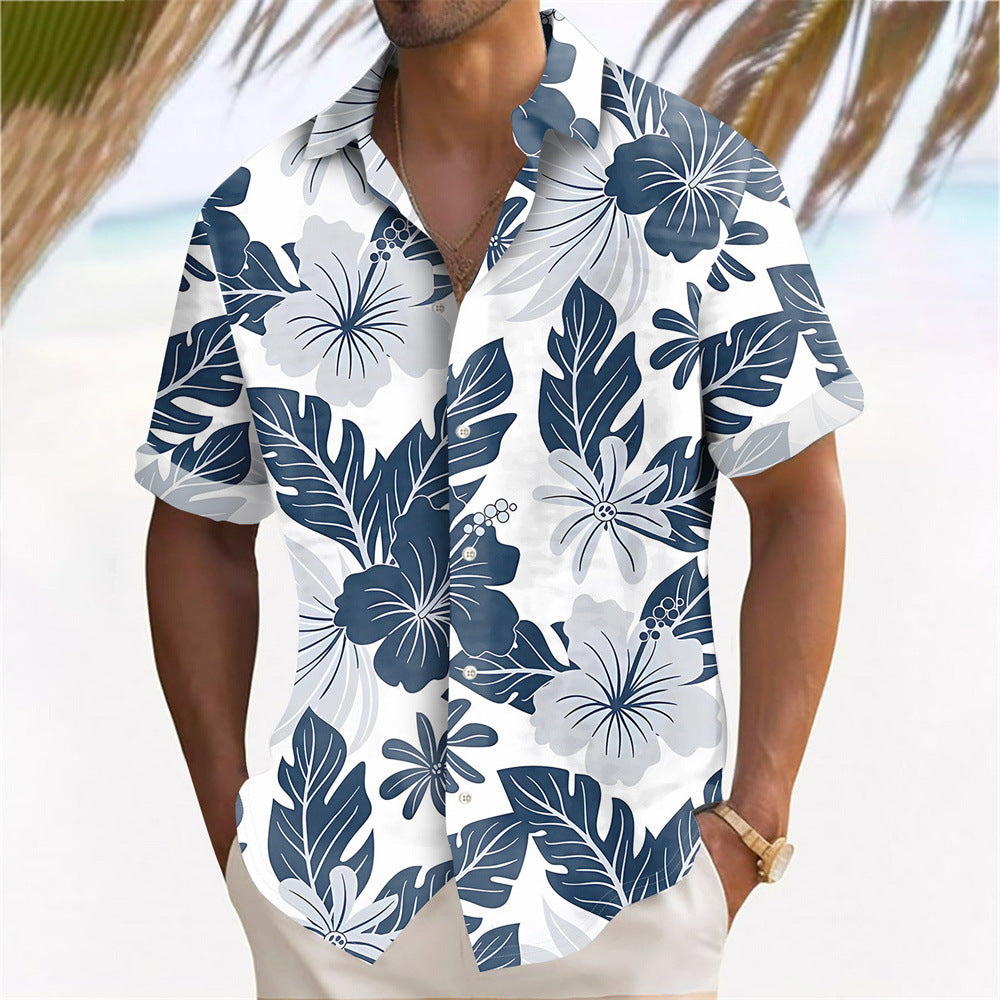 Chemise à fleurs pour hommes