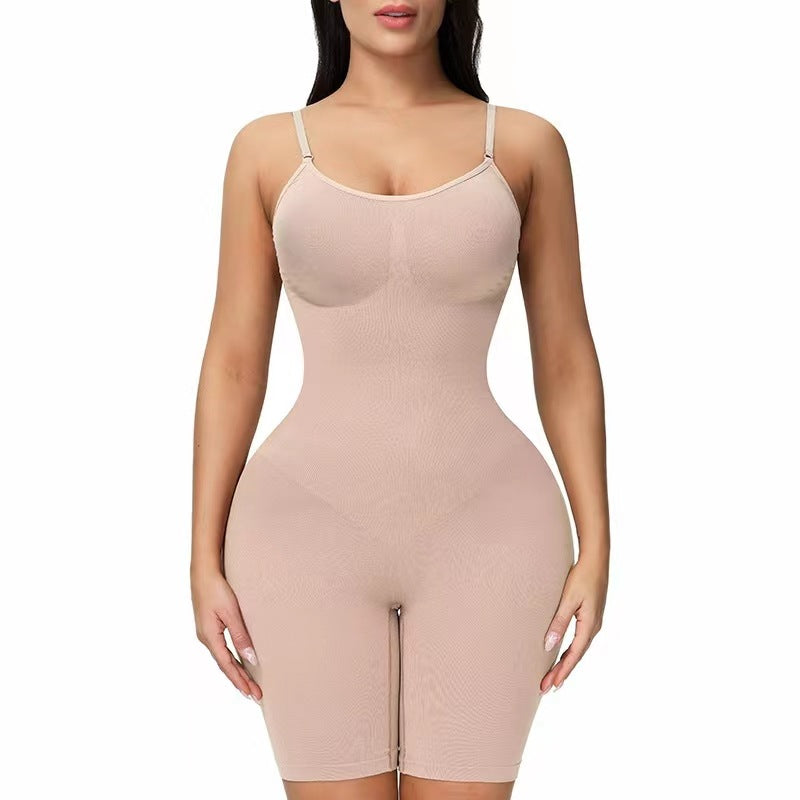 Populaire européen et américain grande taille Sexy Shapewear hanche levage sans couture col carré haute élastique gilet combinaison façonnage combinaison