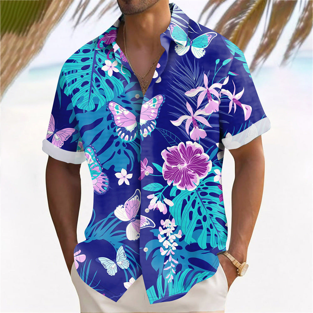 Chemise à fleurs pour hommes