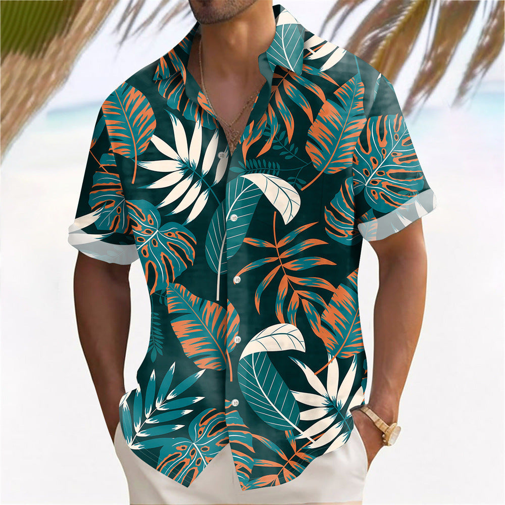 Chemise à fleurs pour hommes