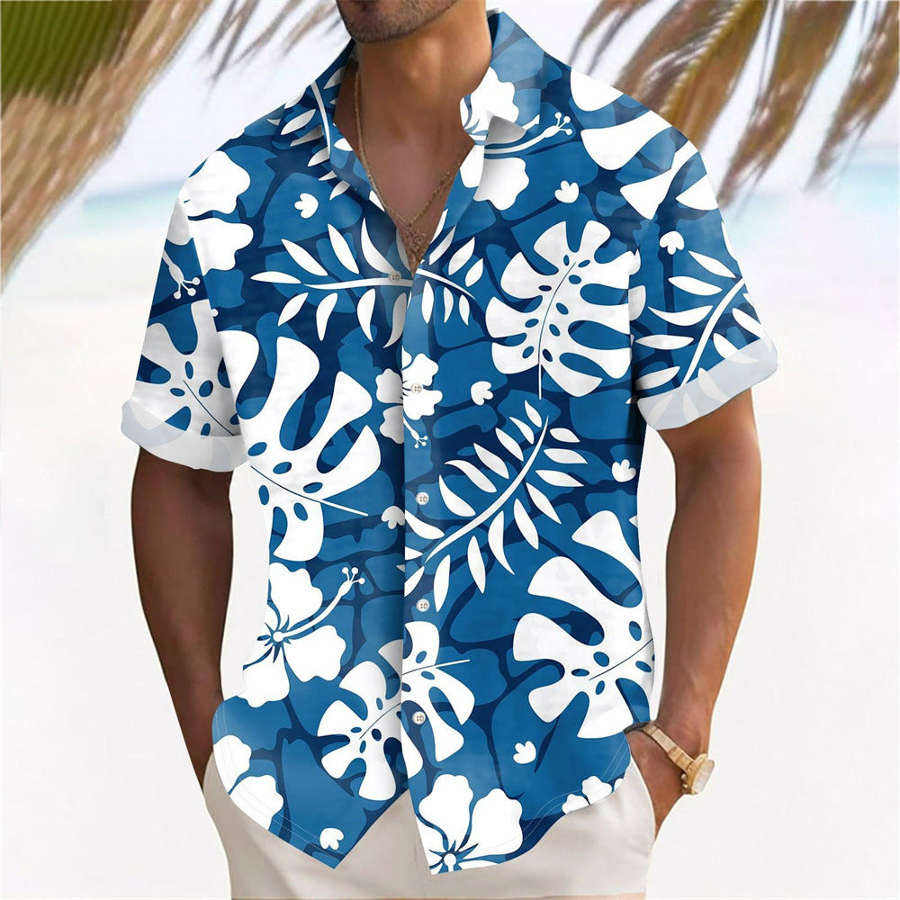 Chemise à fleurs pour hommes