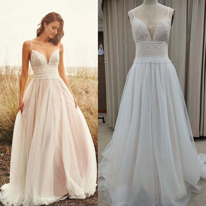 New Wedding Dress Lace Suspender Wedding Dress Dress