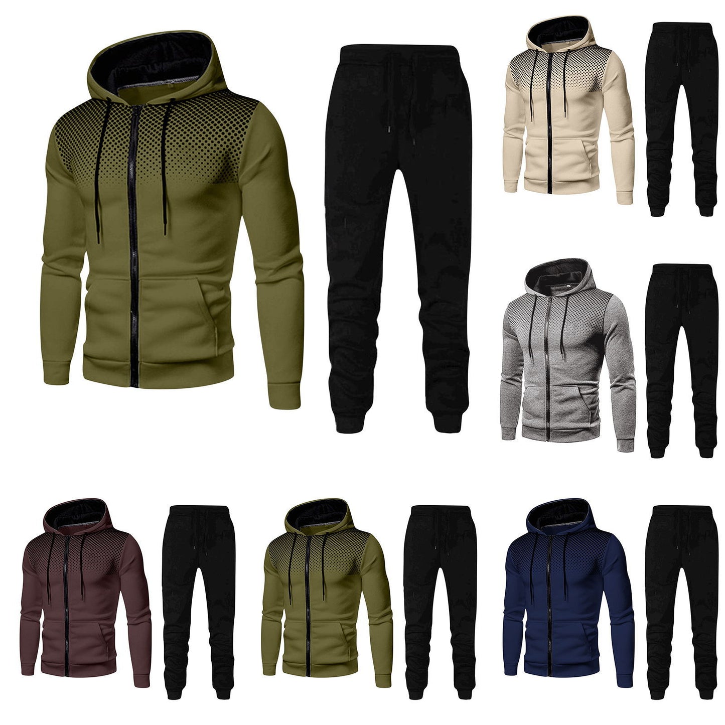 New Sweatshirts And Trousers Sports Fitness Men's Autumn And Winter Men's Suits