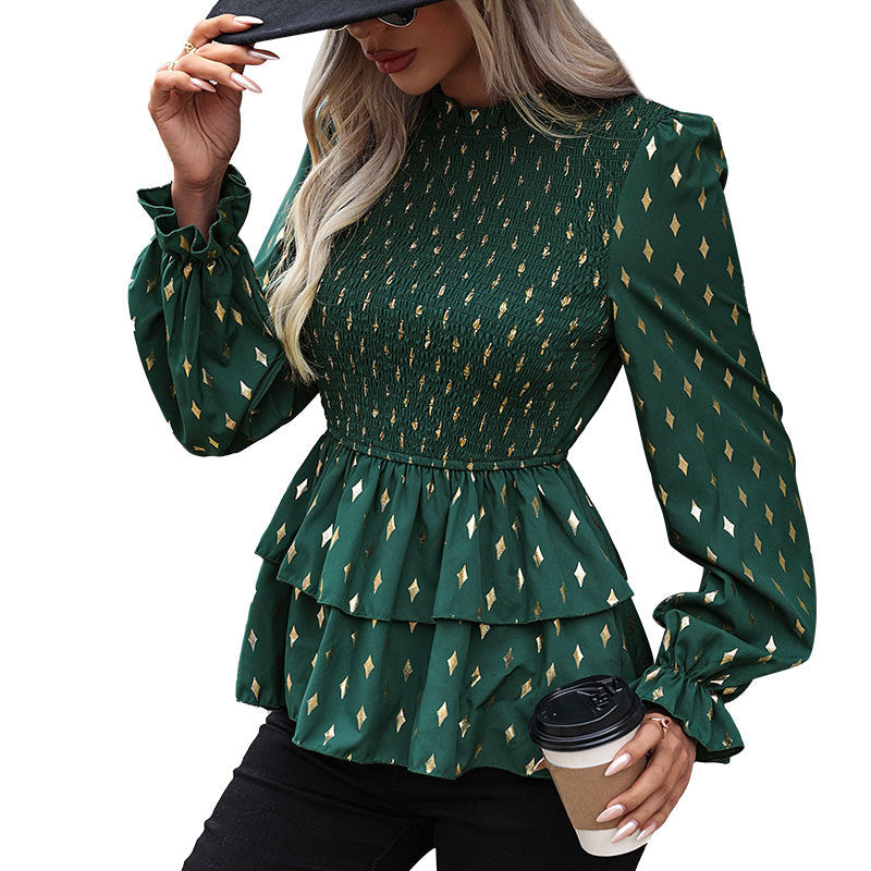 Chemise Slim à manches longues pour femmes, vêtements européens et américains, nouvelle mode d'automne
