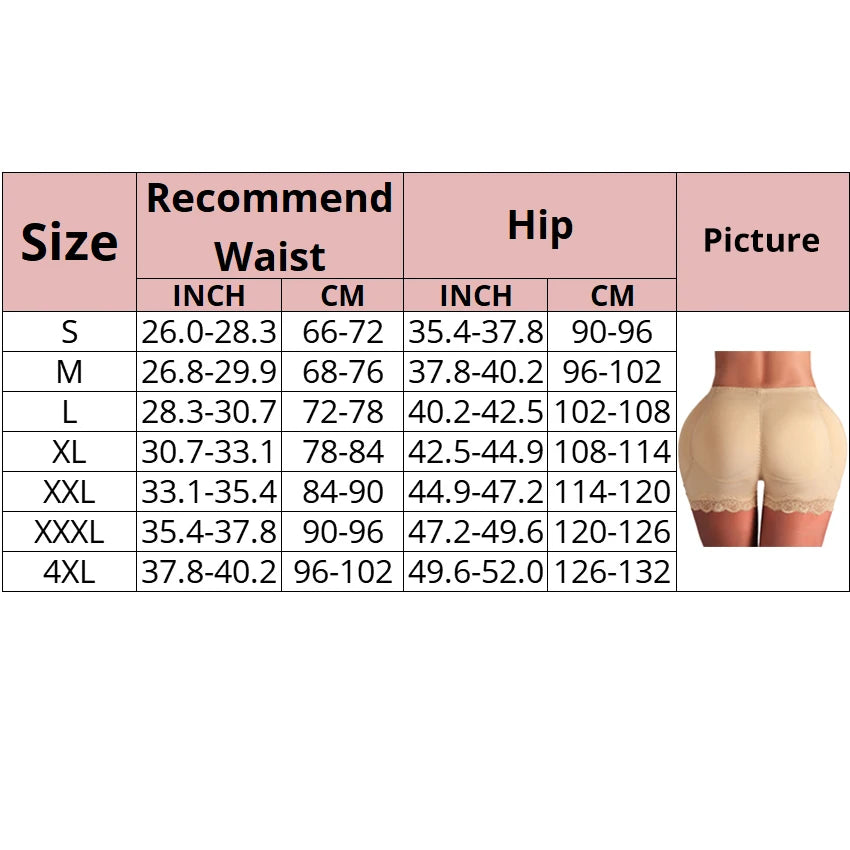 Rehausseur de fesses rembourré, sous-vêtements correctifs, rehausseur de fesses, sangle de modélisation, faux sous-vêtements de hanche, culotte Push Up