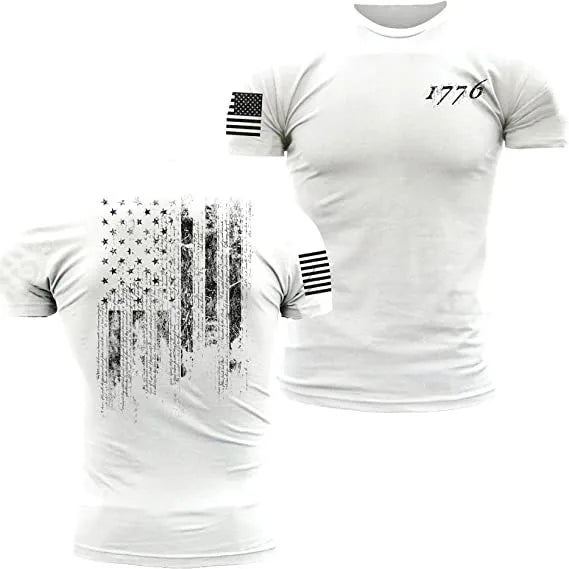 Tee Shirt drapeau américain pour hommes Livraison 20 à 30 jours