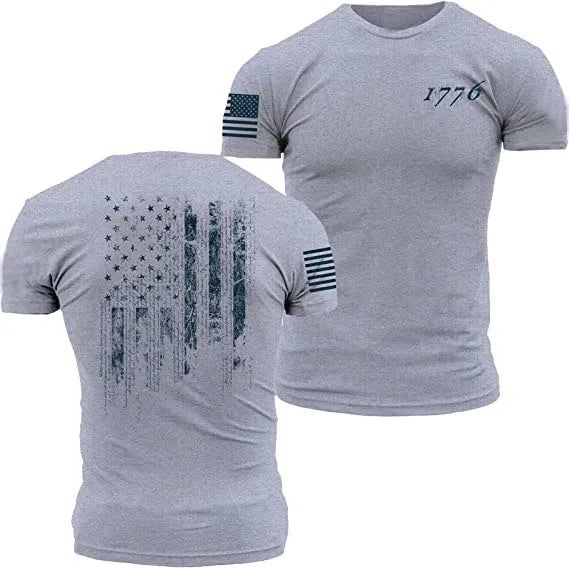 Tee Shirt drapeau américain pour hommes Livraison 20 à 30 jours