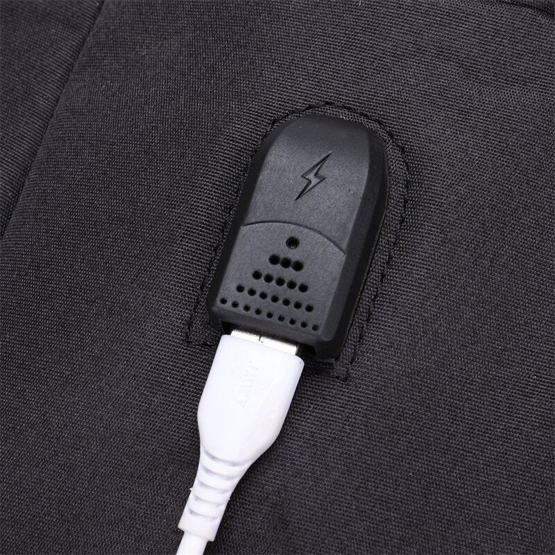 Sac à dos d'affaires pour homme avec chargement USB, multifonctionnel, en nylon Livraison 8 à 14 jours
