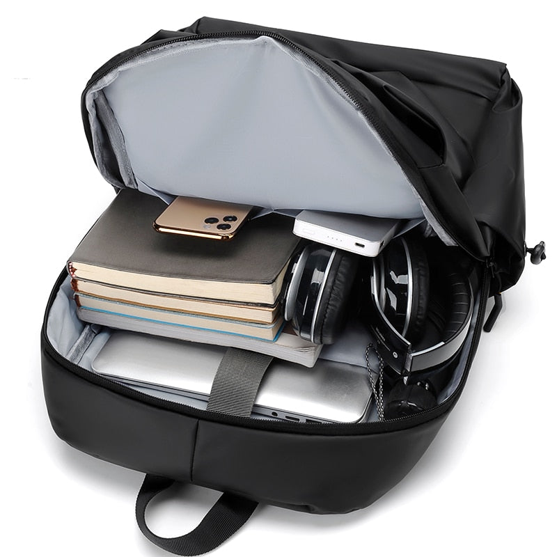 Sac à dos d'affaires avec fermeture éclair pour ordinateur portable de 15,6 pouces Livraison 8 à 14 jours