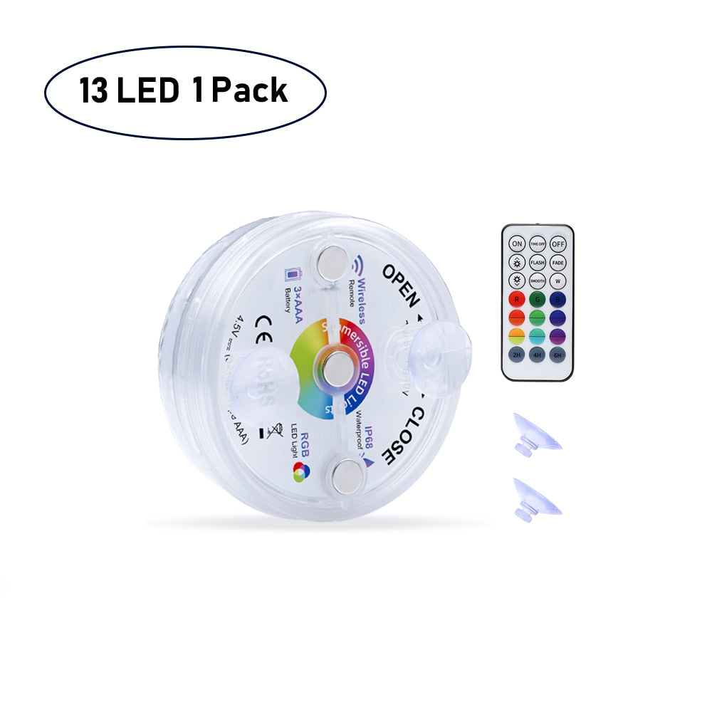 Ampoule à led submersible avec ventouses pour piscine Livraison 4 à 7 jours