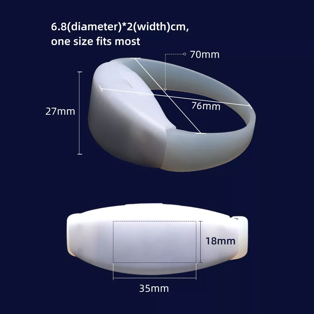 Bracelets à led en silicone Livraison 8 à 14 jours