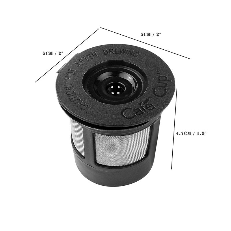 Lot de 3 dosettes filtrantes à café réutilisables avec cuillère