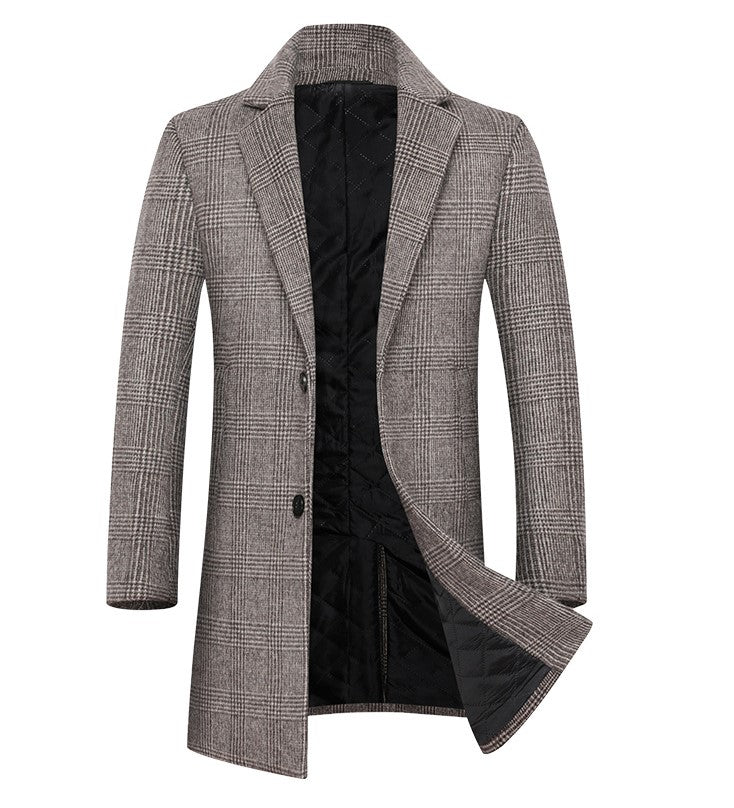 Manteau à carreaux pour hommes M au 4XL