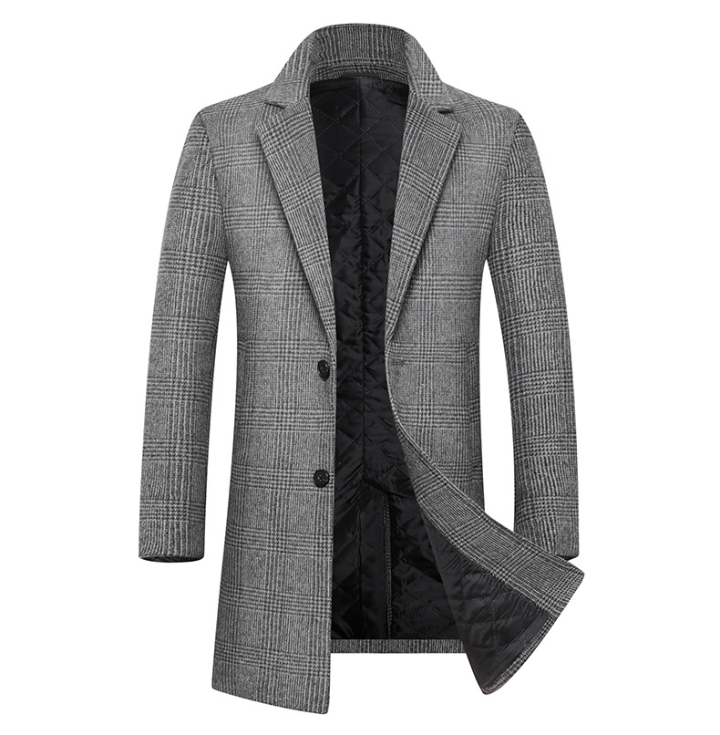 Manteau à carreaux pour hommes M au 4XL