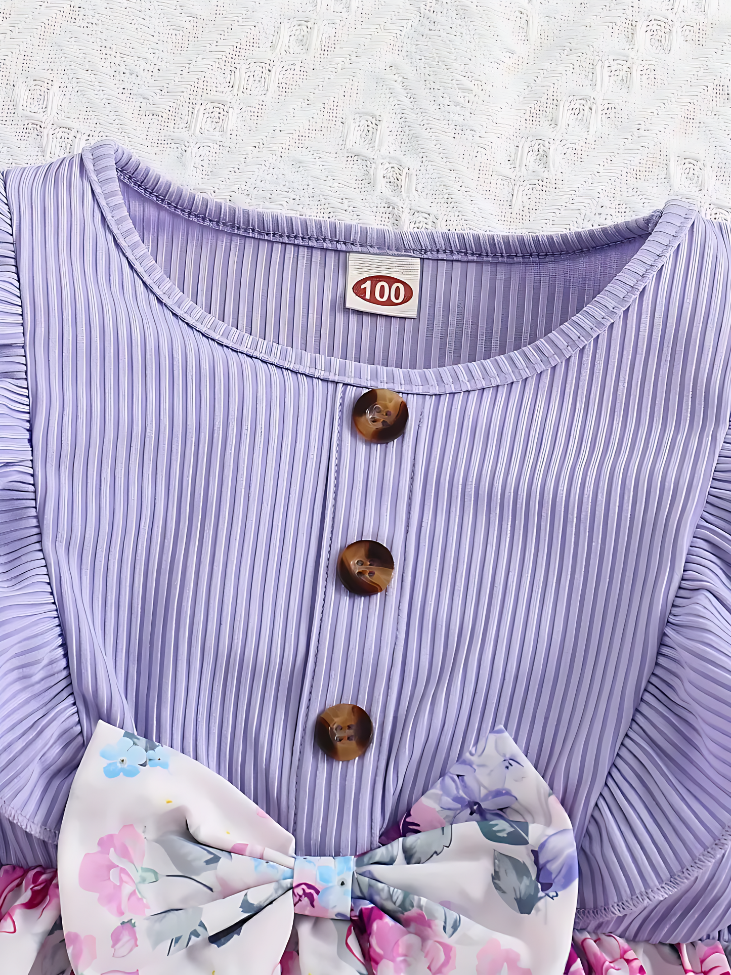 Robe en lycra à imprimé floral pour fille de 6 à 12 mois Livraison 8 à 14 jours