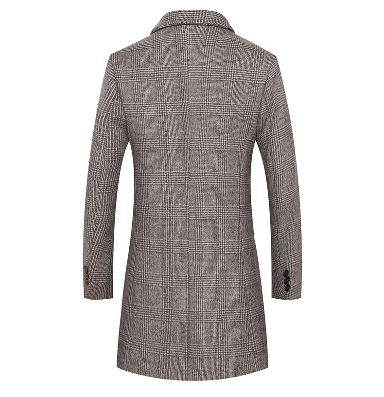 Manteau à carreaux pour hommes M au 4XL