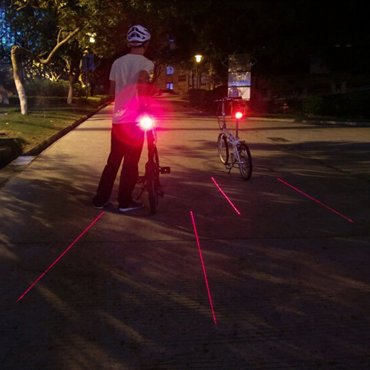 Feu arrière laser pour vélo