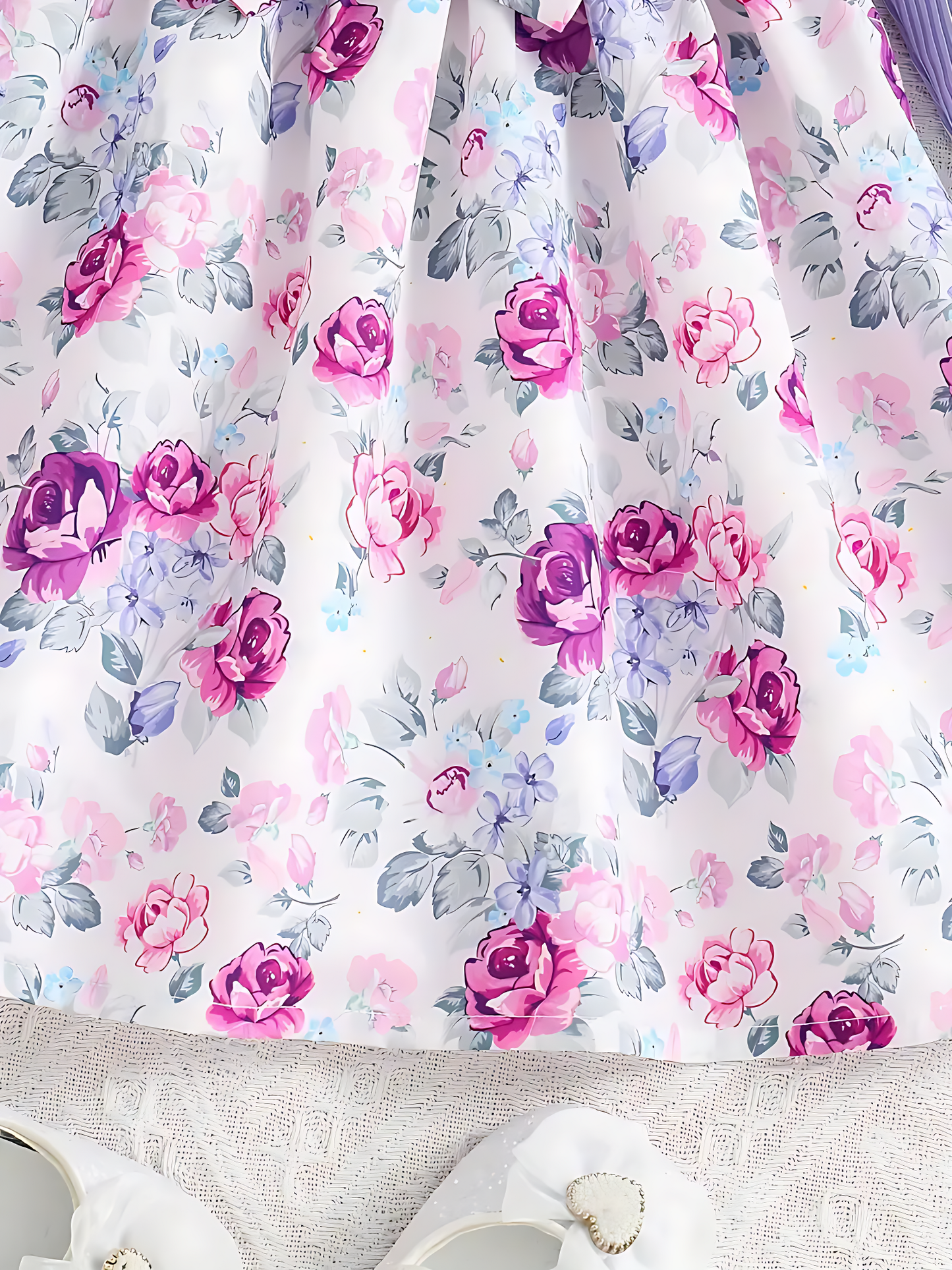Robe en lycra à imprimé floral pour fille de 6 à 12 mois Livraison 8 à 14 jours