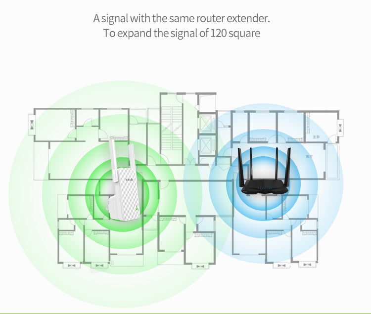 Répéteur WiFi Amplificateur WiFi Extender Antenne Routeur Booster Livraison 15 à 30 jours