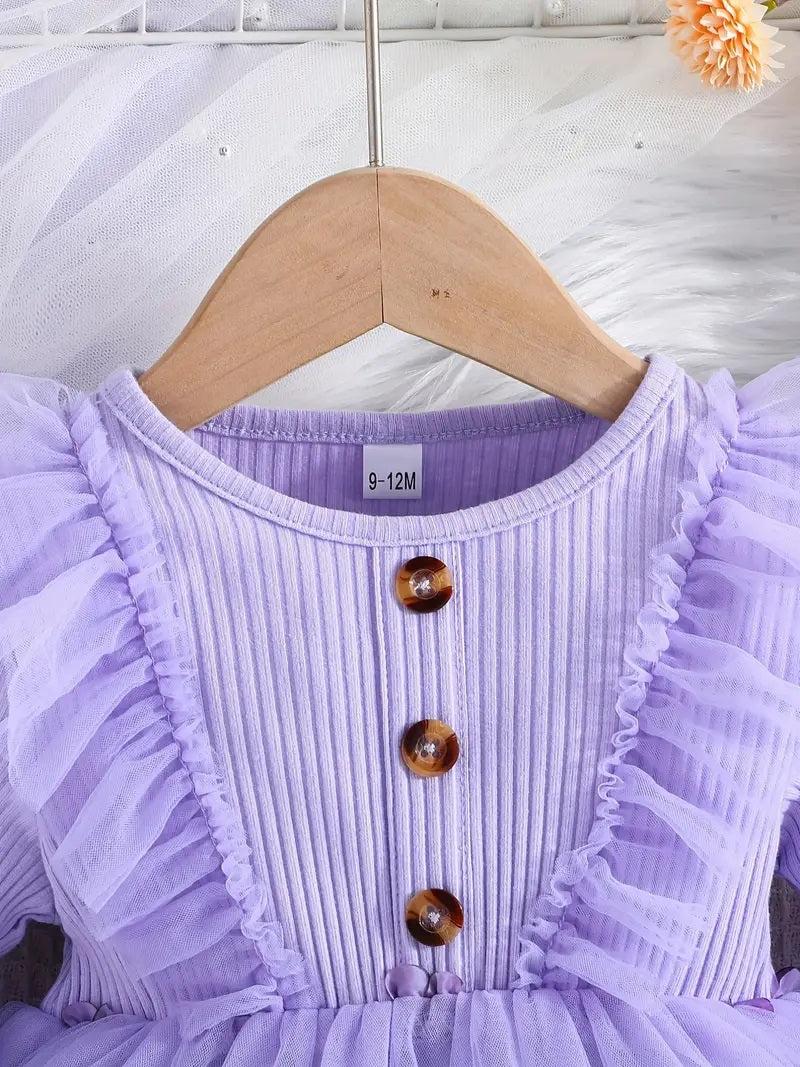 Robe fille en lycra papillons pour fille de 3 à 4 ans