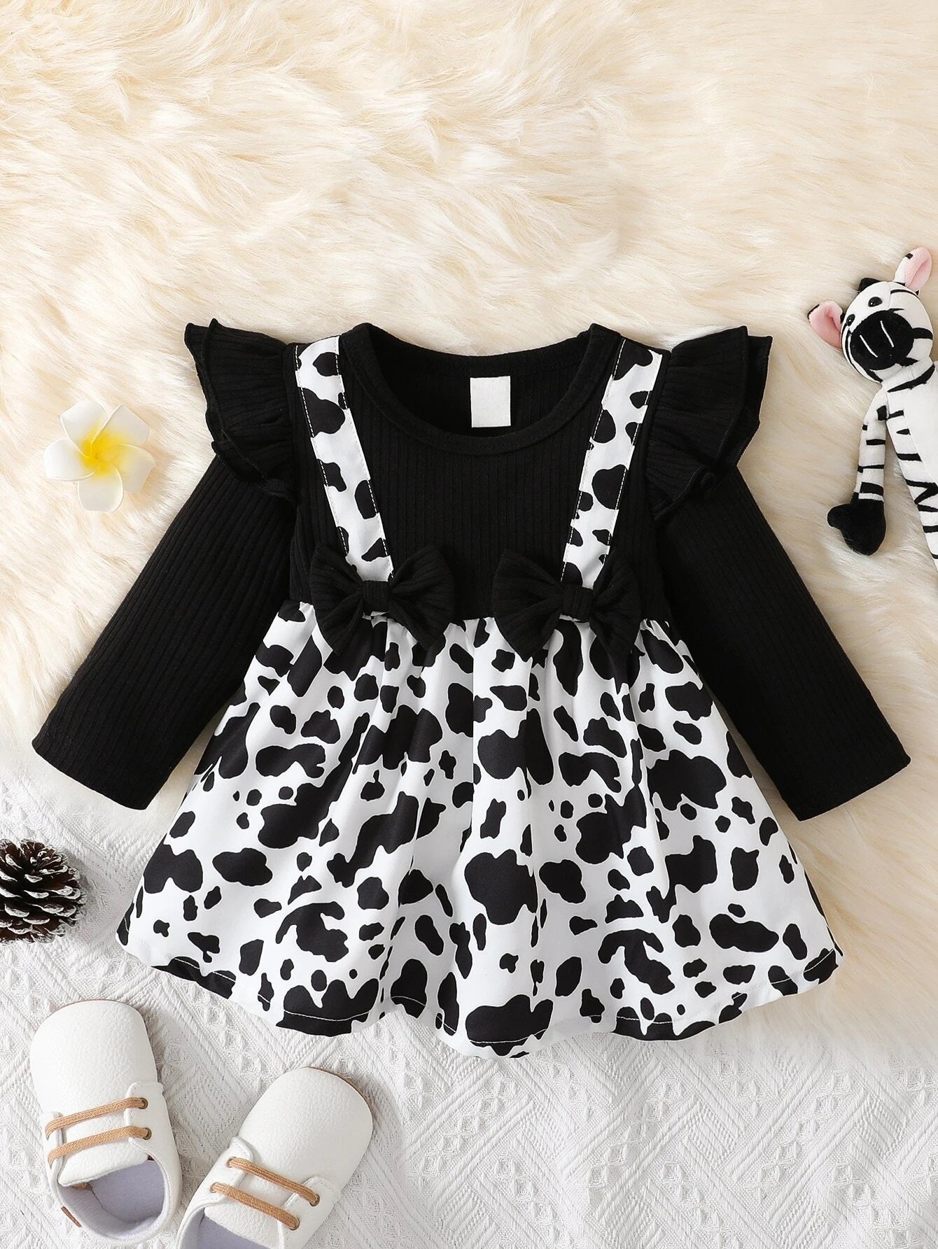Robe en lycra à imprimé floral pour fille de 6 à 12 mois Livraison 8 à 14 jours
