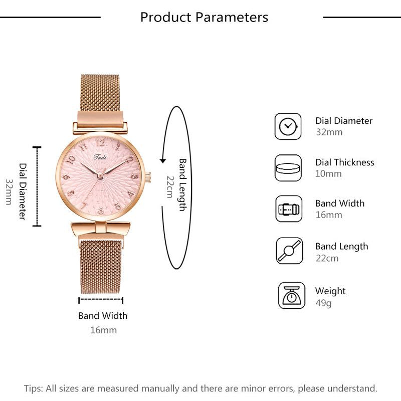 Montre à quartz pour femmes Livraison 8 à 14 jours