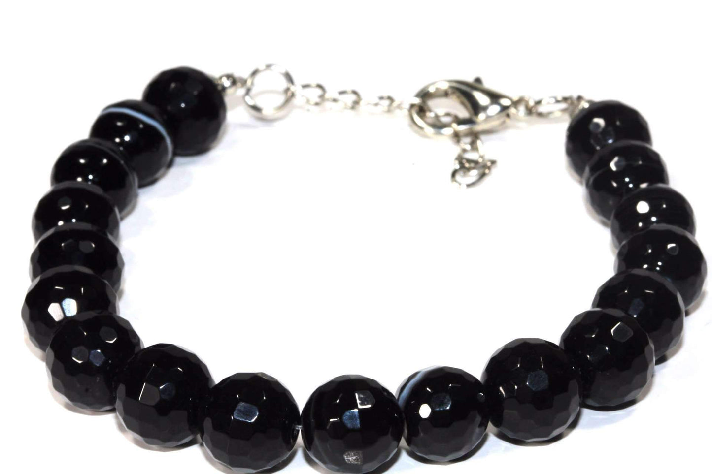 Bracelet Yoga Agate noire