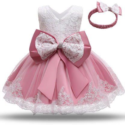 Robe de baptême ou divers évènements pour fille  3mois à 5ans - Livraison 15 à 30 jours