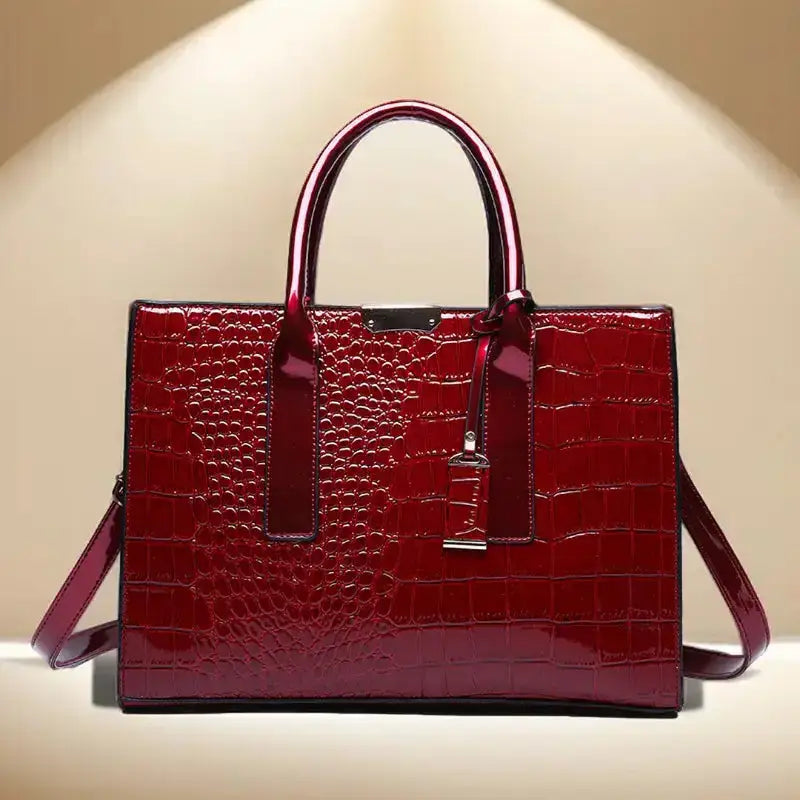 Sac à main pour femme imprimé crocodile