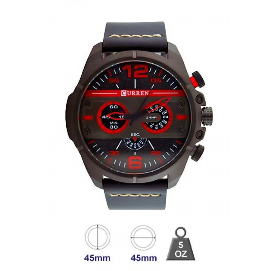 Montre Curren avec bracelet en cuir pour hommes Livraison 20 à 30 jours