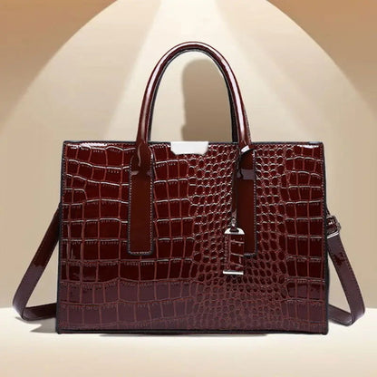 Sac à main pour femme imprimé crocodile