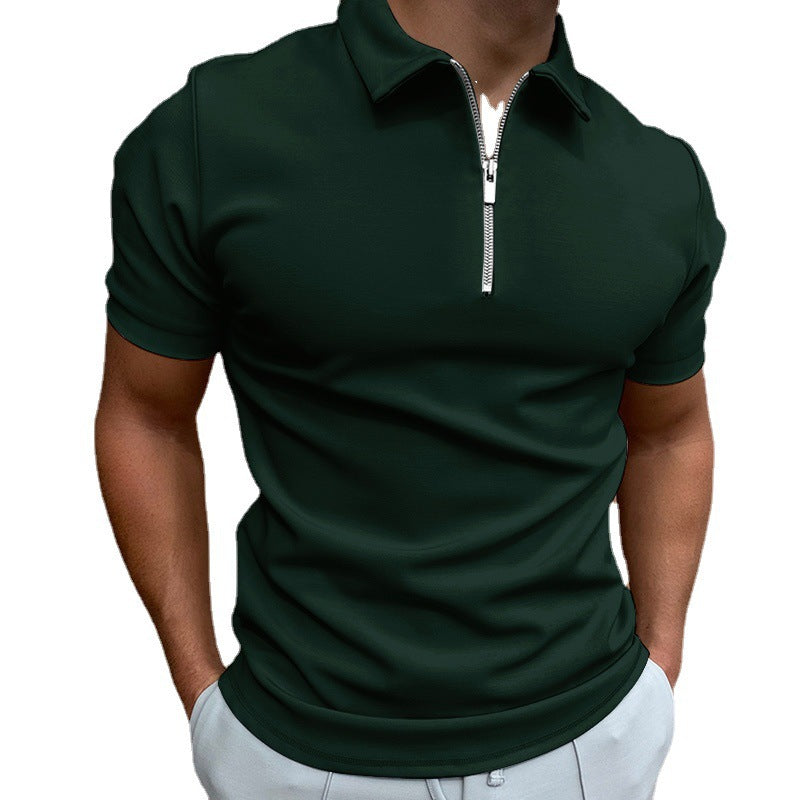 Men&amp;#039;s Polo Shirt Solid Color Short-sleeved