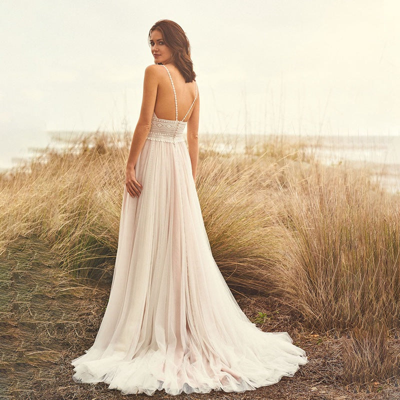 New Wedding Dress  Lace Suspender Wedding Dress Dress