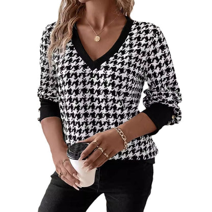 Pull col en V manches longues Livraison 15 à 30 jours
