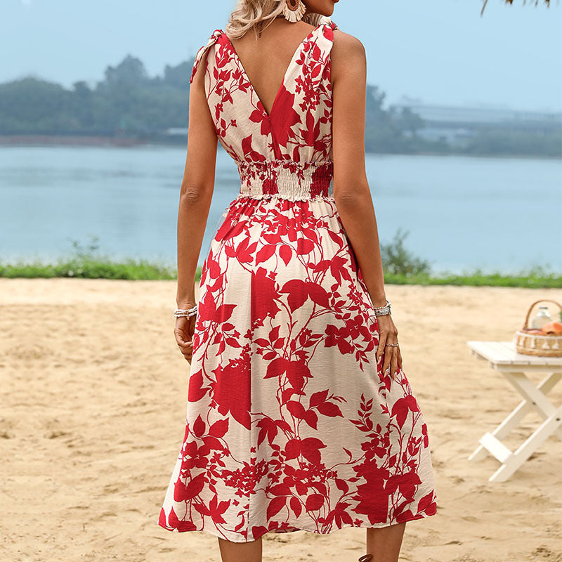 Nouvelle robe de vacances bohème pour femmes d&#039;été européennes et américaines