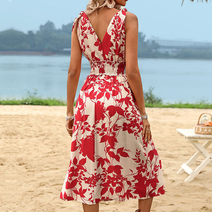 Nouvelle robe de vacances bohème pour femmes d&#039;été européennes et américaines