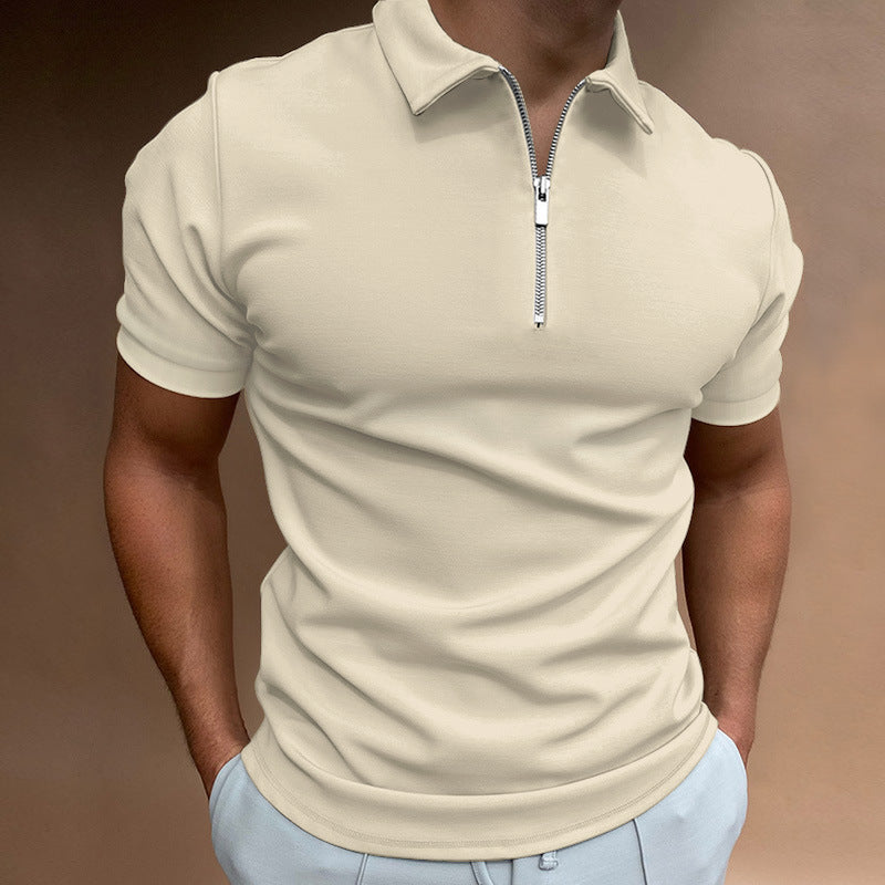 Men&amp;#039;s Polo Shirt Solid Color Short-sleeved
